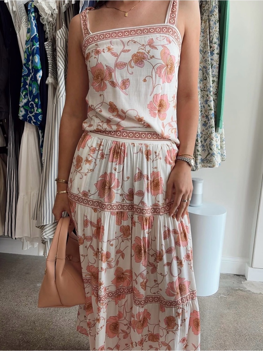 Floral Maxi Skirt Set - Picture 3 of 7
